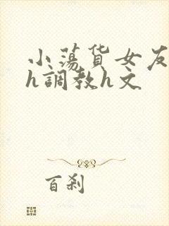 小荡货女友小怡h调教h文