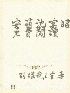 安萌沈宴昭小说免费阅读