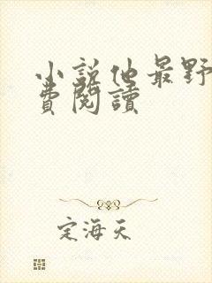 小说他最野了免费阅读