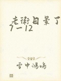 老卫日晕了淑蓉7一12