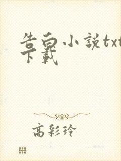 告白小说txt下载