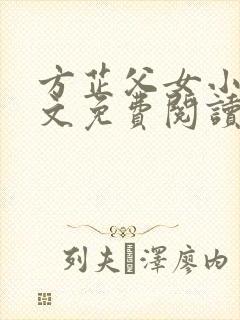 方芷父女小说全文免费阅读封面