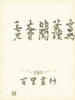 王大明萧云小说免费阅读无弹窗