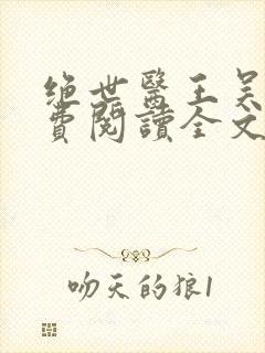 绝世医王吴北免费阅读全文