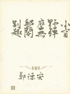 别那么野小说笔趣阁无弹窗txt