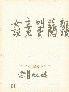 女主叫苏离的小说免费阅读封面