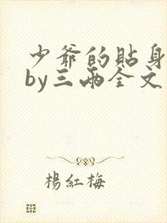 少爷的贴身书童by三两全文免费阅读封面