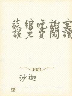 苏绾晚谢宴宁小说免费阅读无弹窗