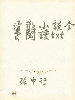 清欢小说全文免费阅读txt