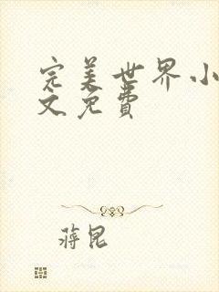 完美世界小说全文免费封面