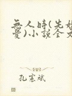 无人时(先婚后爱)小说全文免费阅读封面
