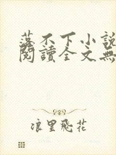 落不下小说免费阅读全文无弹窗