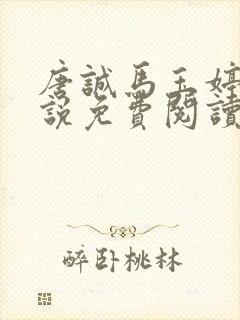 唐诚马玉婷 小说免费阅读