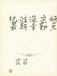 纪淮深宋妍小说最新章节免费阅读全文