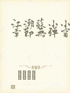 江潮苏小小最新章节无弹窗笔趣阁