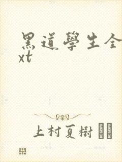 黑道学生全集txt