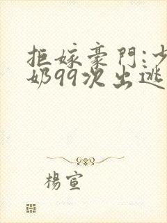 拒嫁豪门:少奶奶99次出逃多少字