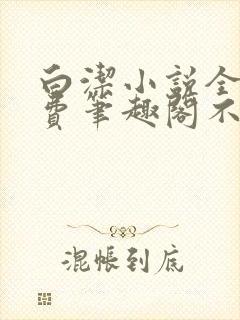 白洁小说全文免费笔趣阁不知所措封面