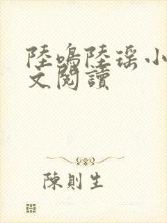 陆鸣陆瑶小说全文阅读封面
