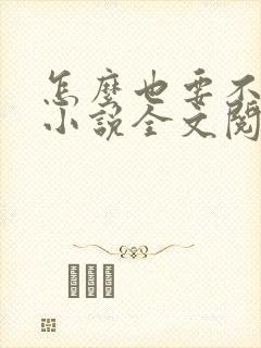 怎么也要不够她小说全文阅读