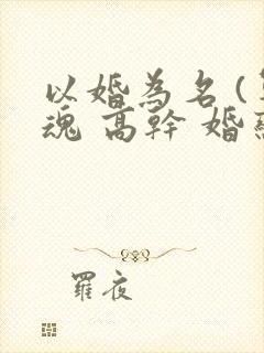 以婚为名 (军魂 高干 婚恋)封面