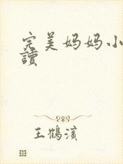 完美妈妈小说阅读封面