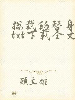 总裁的替身前妻txt下载全文