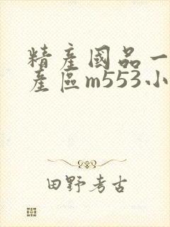 精产国品一二三产区m553小说