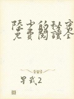 陆少的秘密恋人免费阅读全文