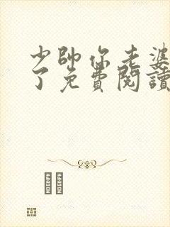 少帅你老婆又跑了免费阅读全封面