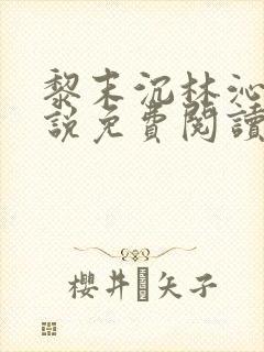 黎末沉林沁染小说免费阅读最新章节封面