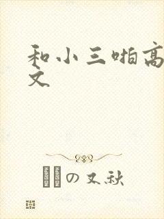 和小三啪高辣h文