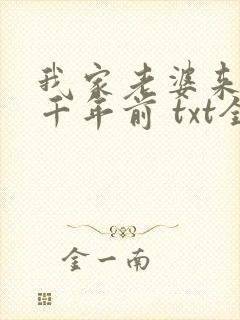 我家老婆来自一千年前 txt全本封面
