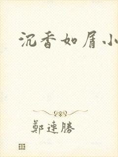 沉香如屑小说