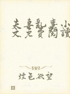 夫妻乱事小说全文免费阅读最新章节封面