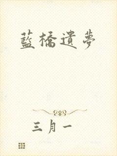 蓝桥遗梦