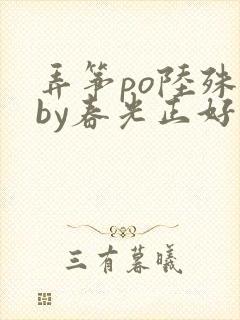 弄筝po陆殊词by春光正好封面