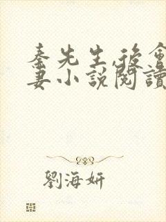 秦先生,后会无妻小说阅读封面