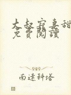大叔宠妻甜不腻免费阅读