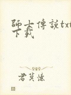 师士传说txt下载