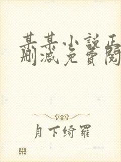 某某小说正版无删减免费阅读全文