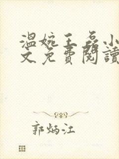 温婉王磊小说全文免费阅读无弹窗
