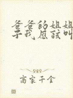 爸爸的姐姐的儿子我应该叫什么