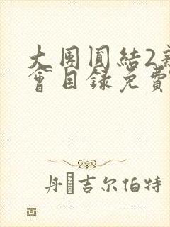 大团圆结2亲情会目录免费阅读封面