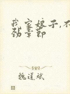 我家娘子,不对劲章节封面