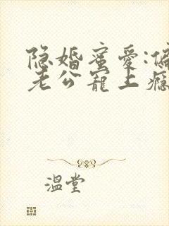 隐婚蜜爱:偏执老公宠上瘾小说