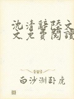 沈清辞陆文渊全文免费阅读