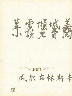 暮雪倾城姜时愿小说免费阅读