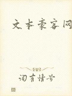 文本豪客网封面