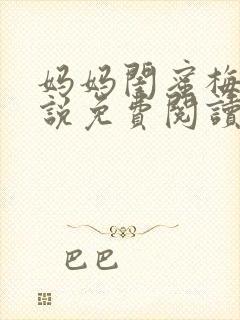 妈妈闺蜜梅姨小说免费阅读